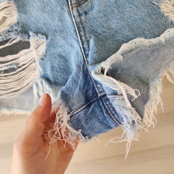 Pacsun high rise festival denim shorts size 28 - Picture 5 of 11